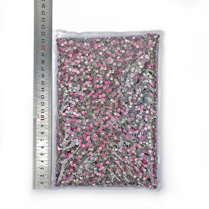 SS3-SS50 Big Bag Glitter Non hotfix FlatBack Wholesale Top Quality Better DMC Crystal AB Glass Strass Iron On Hotfix Rhinestones