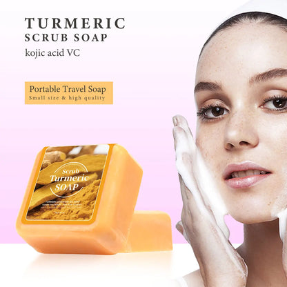 Turmeric Essential Oil Cleansing Soap Containing Citric Acid Vc Can Deeply Cleanse And Brighten The Skin It Is A Disposable Soap