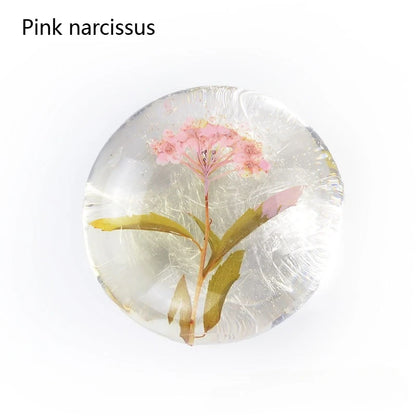 100g Transparent Handmade Soap with Real Fresh Flower Amino Acid Infused Creative Floral Handmade Bar Soap