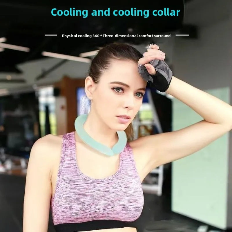 Reusable Gel Ice Scarf Portable Neck Cooler with PCM Technology for Outdoor And Sports Heat Relief Neck Massage Instrument