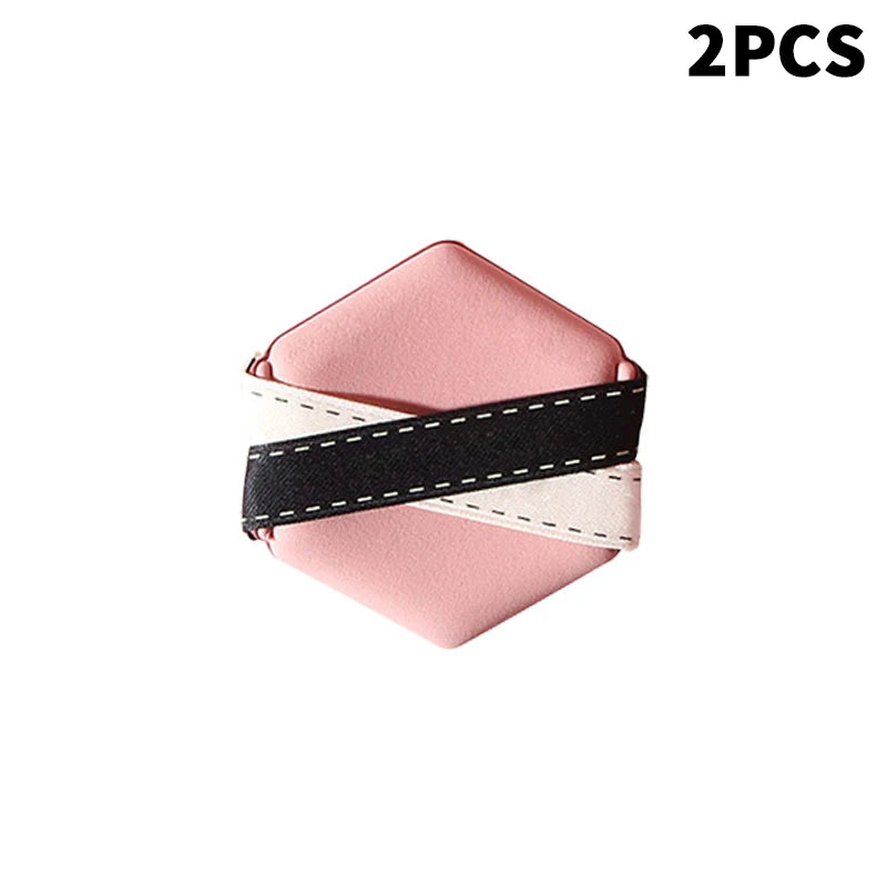 [L&P]Double Ribbon Large Water Drop Air Cushion 1 2 3Pcs Wet Or Dry Use Air Cushion Powder Puff Multi Functional Portable