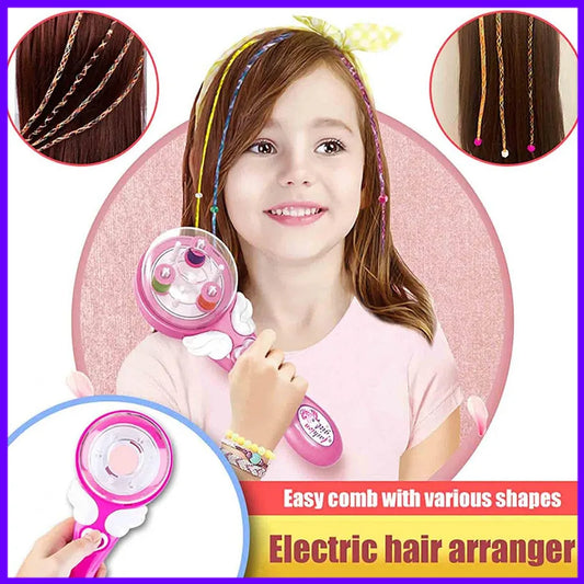 Automatic Hair Braid Kits Tool Girls Hair Twist Machine Electric Beauty DIY Play Toys Kid Headwear Hair Accessories Gift