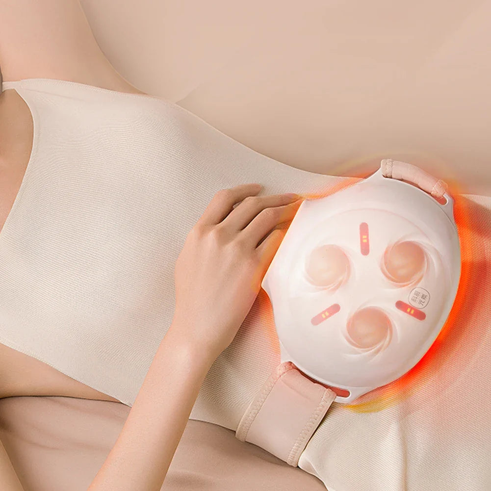Bian Stone Tummy Kneading Instrument 3 Level Wearable Cellulite Massager Body Sculpting Machine for Indigestion Gas Constipation