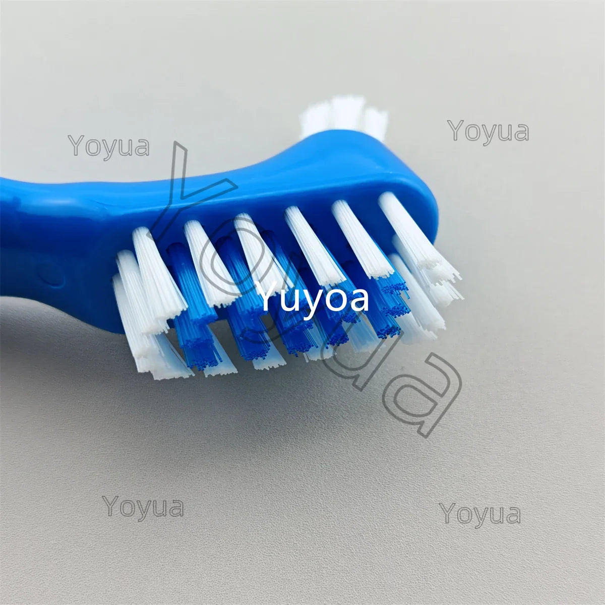 30pcs Denture Cleaning Brush Hard Dual Heads Gum Cleaner False Teeth Brush Oral Cleaning Tools
