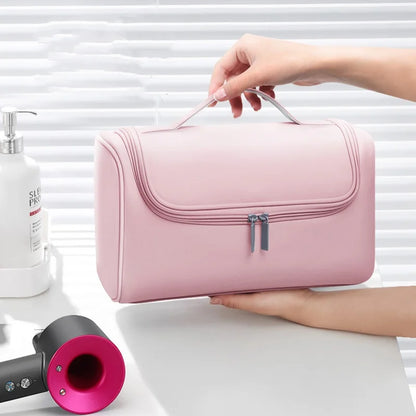 Large Capacity Hair Dryer Storage Bag Non-slip Hair Curler Tools Storage Pouch Water Proof Wear-resistant Curling Iron PU Bags
