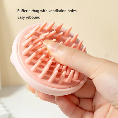 Silicone Shampoo Scalp Hair Massager Head Body Massage Comb Scalp Massage Brushes Comb Spa Massage Brush Dual Use of Dry and Wet