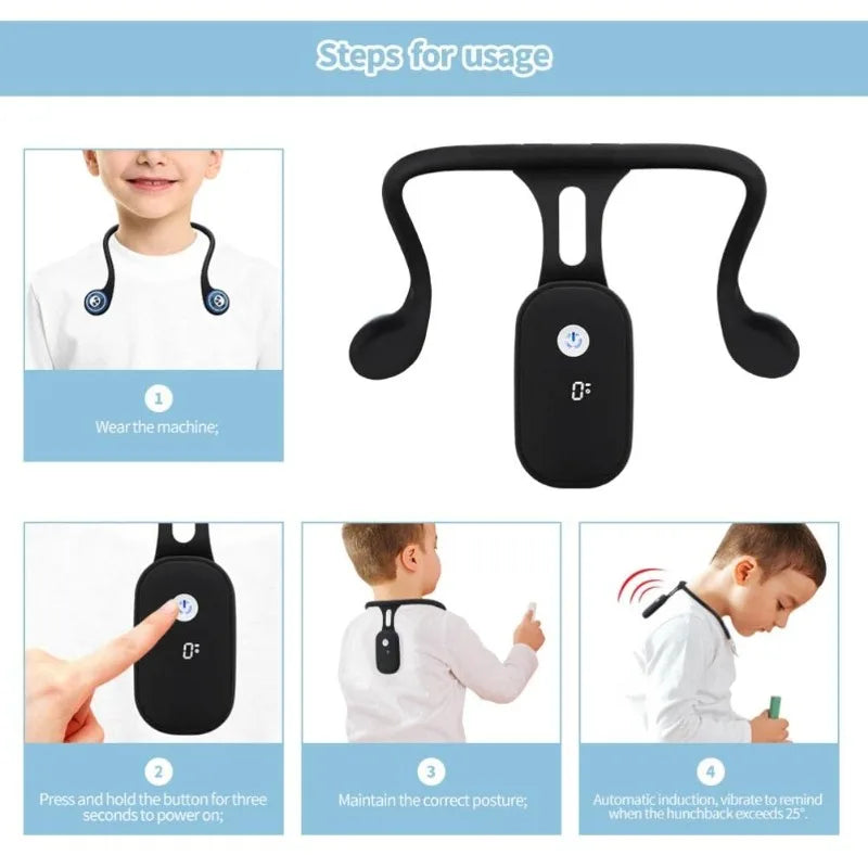 Intelligent Posture Corrector and Trainer for Back Posture Trainer Rechargeable Silicone Automatic Induction Posture Corrector