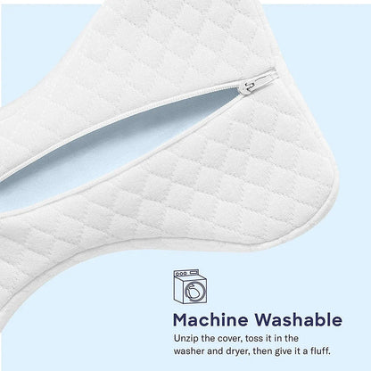 Memory Foam Knee Pillow Back Support Align Spine Pregnancy Body Pillows for Side Sleepers for Orthopedic Sciatica Back Leg Hip
