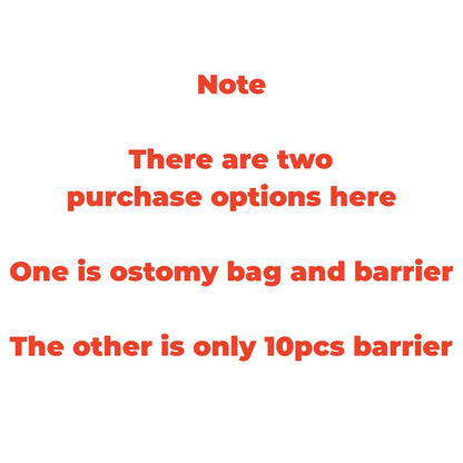 10barriers or 15bags+6barrier Ostomy Supplies Colostomy Bags Two Piece Drainable Pouches with hoop and look Ileostomy Stoma Care