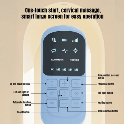Cervical Massager Curvature Massage Traction Pillow Correction Neck Shoulder Protection Infrared Smart Cervical Massage Pillow