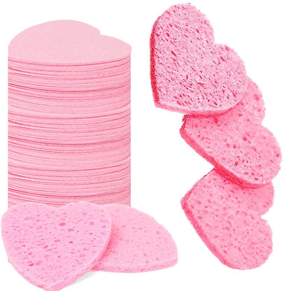 Natural Cellulose Face Sponge Compressed Facial Sponges Spa Sponges Cleansing Massage Pore Exfoliating Mask Makeup Removal