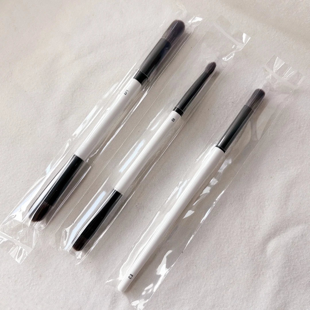 F4 Dual-Ended Synthetic Hair Makeup Brush for Foundation Powder Blush Contour Eyeshadow Concealer