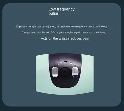 Curved Lumbar Spine Massager Intelligent Electric Hot Compress Soothing Lumbar Massage Instrument
