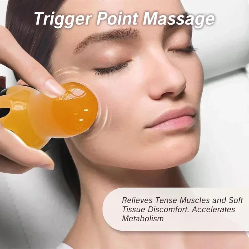 Ergonomic Octopus Head Resin Gua Sha Massager Portable Face Body Scalp Pressure Point Tool Spa Quality Home Travel Use