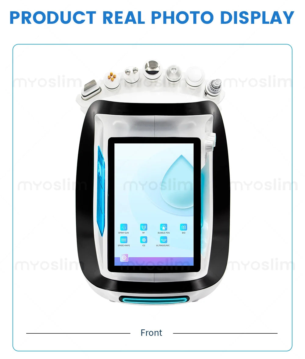 Intelligent Ice Blue Skin Management System – Hydro Facial Device For Wrinkle Reduction And Skin Care