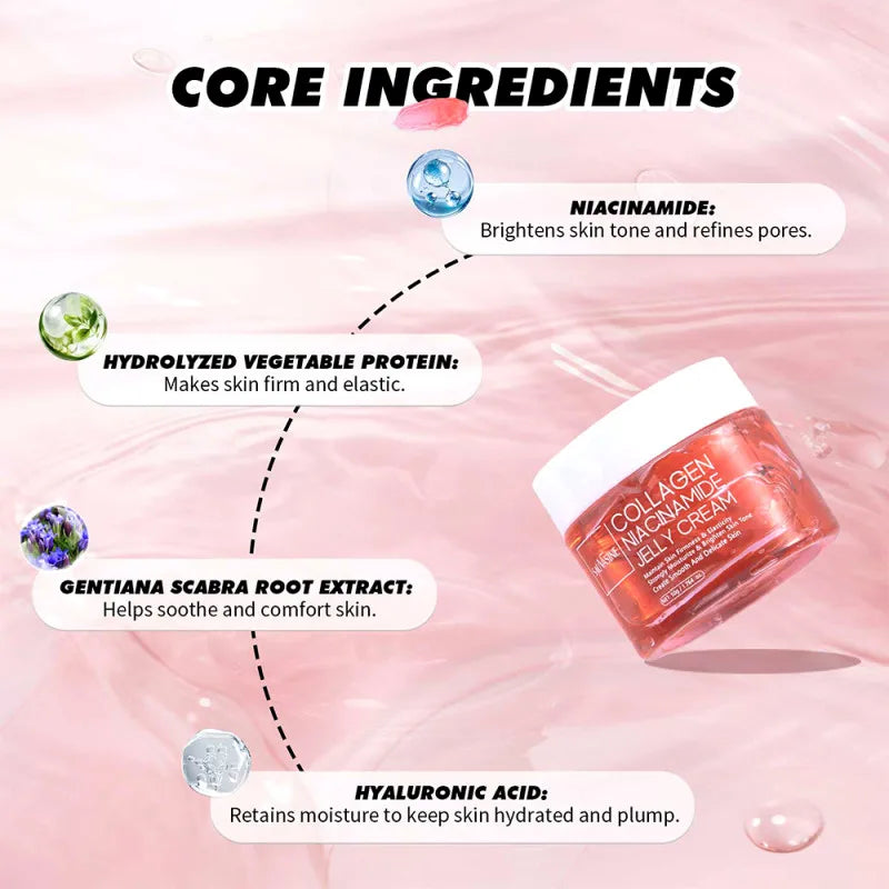 75ml Collagen Peel Off Face Mask With 50g Collagen Jelly Cream Hydrating Moisturizing Night Wrapping Mask Cream Korean Skin Care