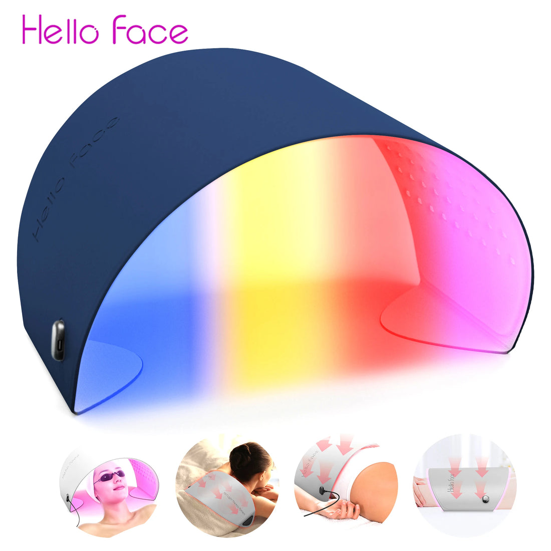 Hello Face L6 Mask 630 nm and 850nm LED Light therapy PDT Red Light therapy Device Glow Spa care