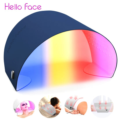 Hello Face L6 Mask 630 nm and 850nm LED Light therapy PDT Red Light therapy Device Glow Spa care