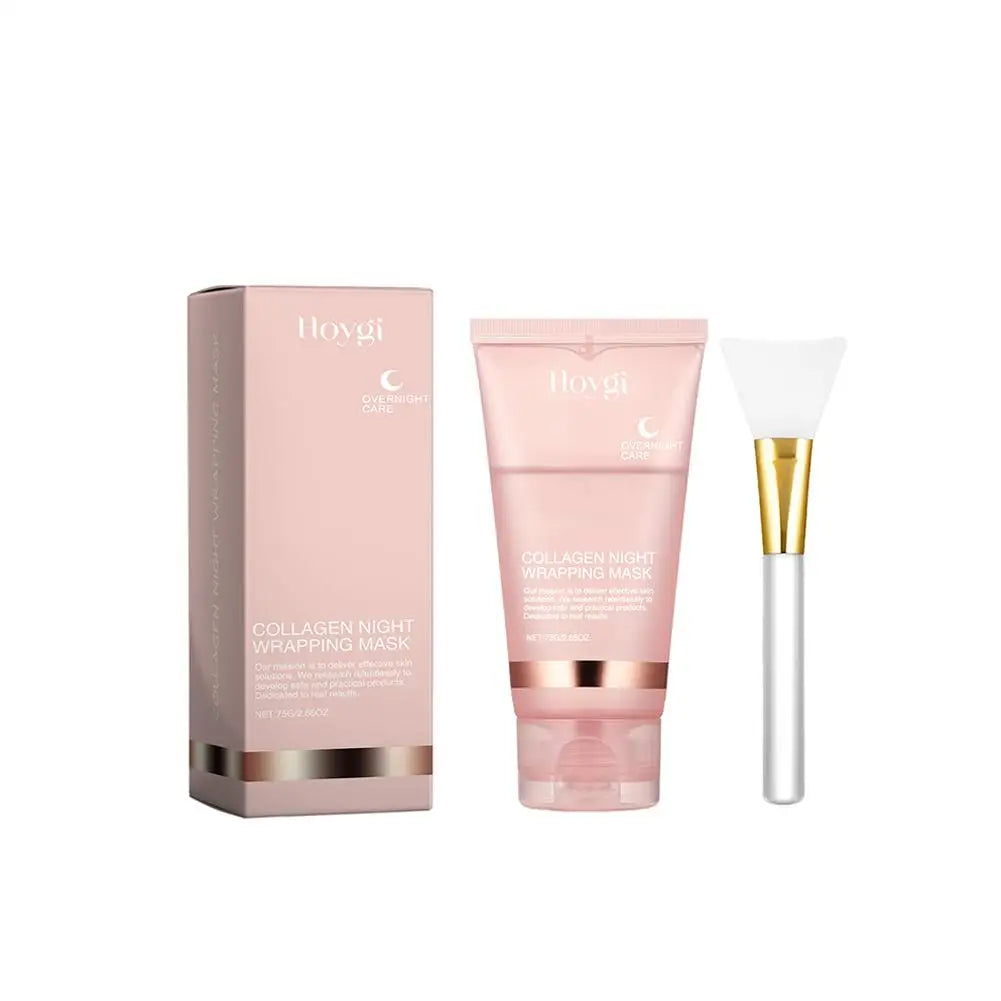 Collagen Peel Off Mask Collagen Overnight Wrapping Mask Hydrating Moisturizing Hydrolyzed Collagen Mask Korean Skin Care
