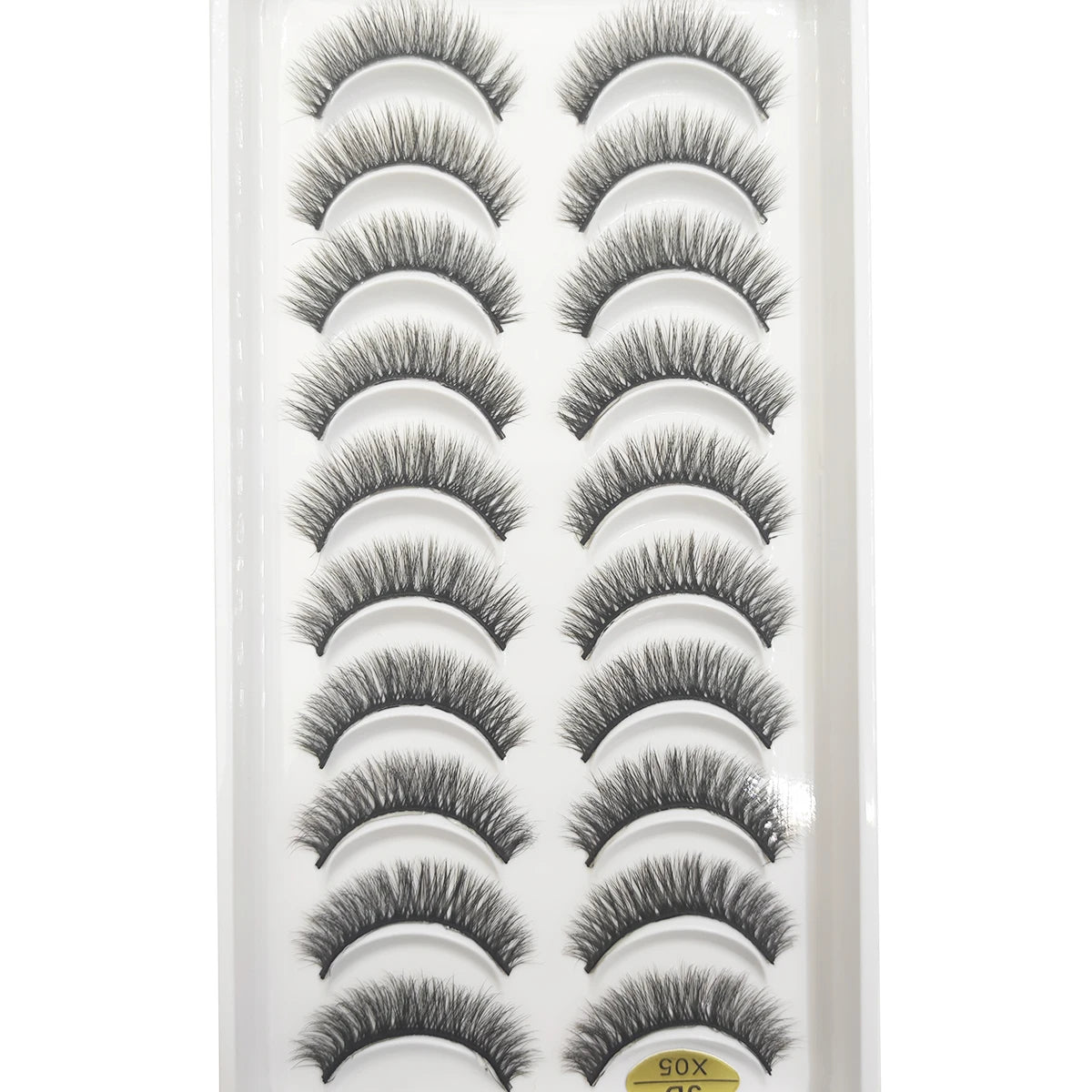 20 Style 10 Pairs Natural 3d Mink Lashes Soft False Eyelashes Cross Messy Dense Eye Lashes Extension Makeup Faux Cils Maquillaje