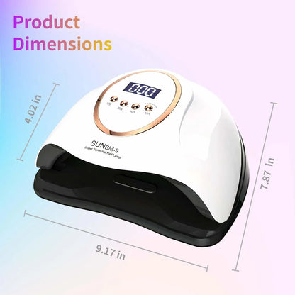 280w UV Lamp For Nails 66LEDs Nail Lamp Dryer With 4Timer Gel Polish Drying Lamp Smart Sensor Gel Lamps Professional Nail Tools
