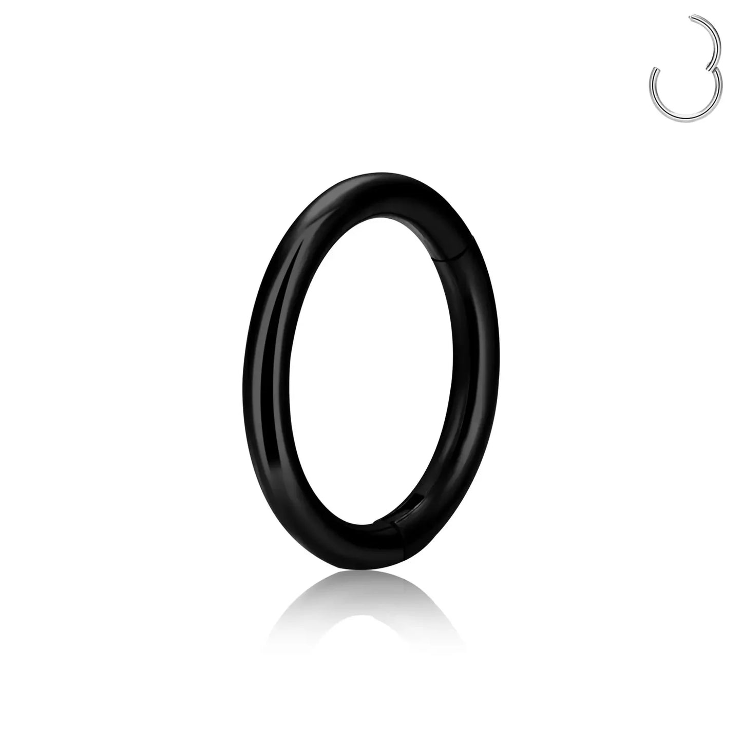 1/5Pcs Nose Rings G23 Titanium Lip Ring For Women And Men Piercing Jewelry Hoop Earrings Mixed Color Body Clips Hinged