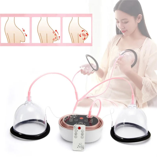 Electric Vacuum Breast Machine Enlargement Pump for Chest Massage Butt Lifting Body Shaping Beauty Device Nipple Enlarge Device