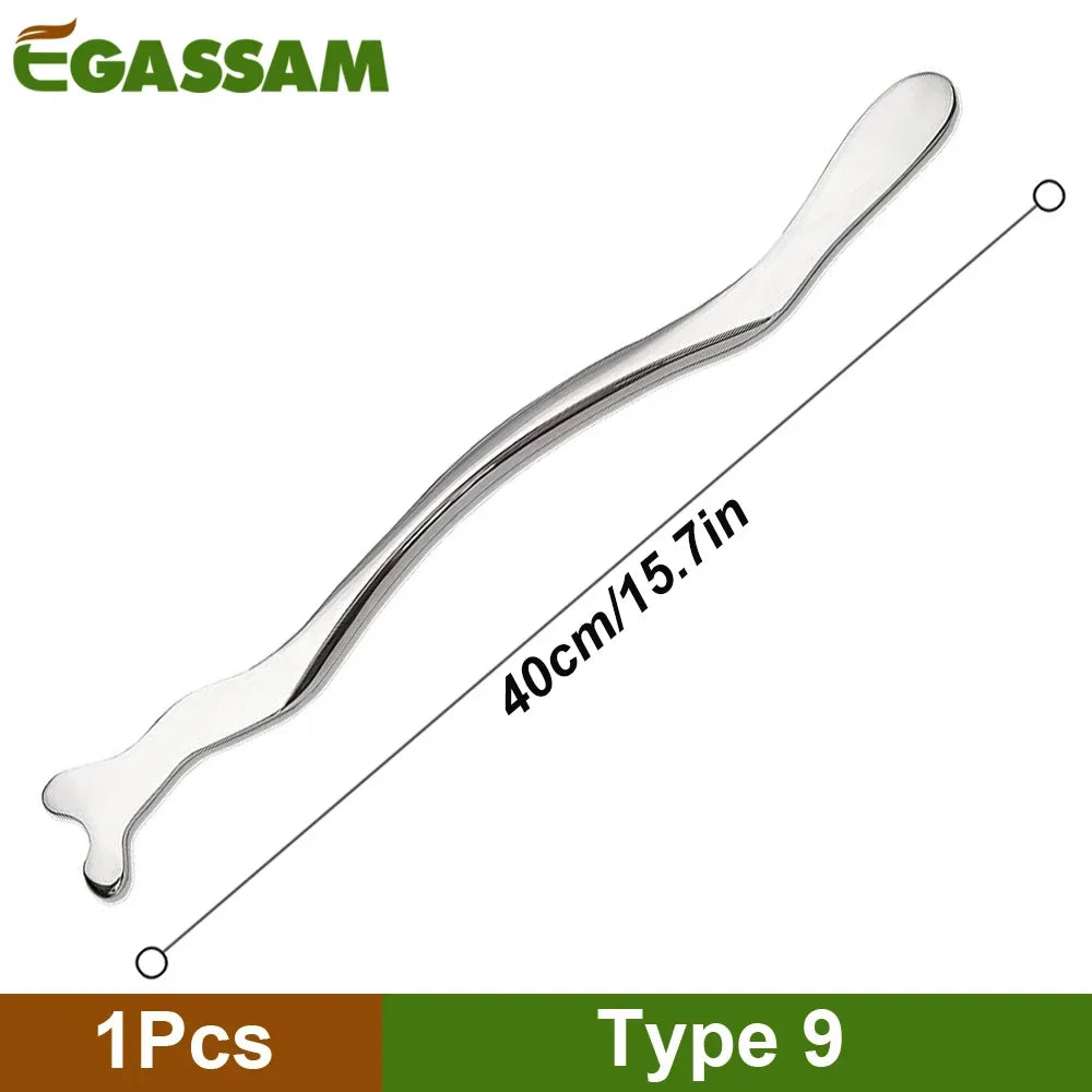 1Pcs Stainless Steel Gua Sha Scraper Physical Therapy Fascia Knife Myofascial Release IASTM Tools Physiotherapy Knife