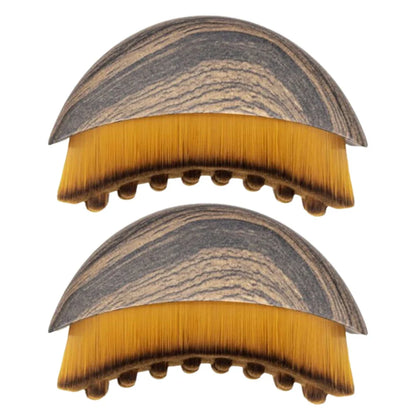 Dry Brushing Face Brush Ergonomic Facial Lymphatic Massage Brush Soft Bristles Contoured Face Sculpting Tool for Home & Spa Use