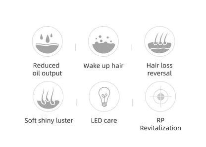 KSKIN LED Red Light Therapy Electric Massage Comb Hair Growth Applicator Anti-Hair Loss Head Massage Hair Brush Scalp Treatment