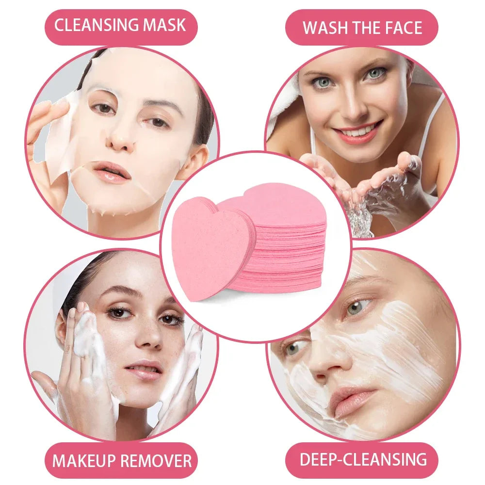 Natural Cellulose Face Sponge Compressed Facial Sponges Spa Sponges Cleansing Massage Pore Exfoliating Mask Makeup Removal
