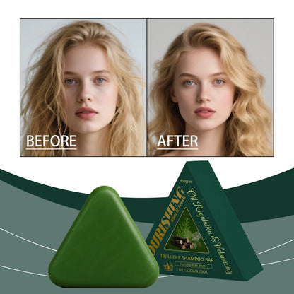 Herbal Usman Grass Shampoo Soap Cypress Leaf Polygonatum Herbal Plant Extract Refreshing Clean Oil Control Dandruff Itching 120g