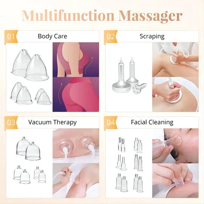 Electric Vacuum Therapy Machine Butt Lifting Buttocks And Breast Enlargement Pumps Therapy Cupping Massager Salon Machine