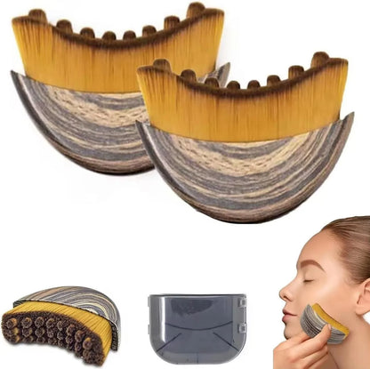 Portable Lymphatic Contour Face Brush Multi-function Brushing Face Brush Lymphatic Drainage Massager for Chin Sculpting Tool