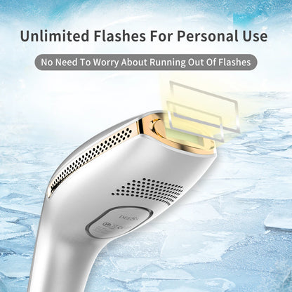 DEESS GP590 PLUS 3in1 Laser Epilator Hair Removal Permanent 0.9s Painless Cool Ipl Laser Hair Removal Machine Unlimited Flashes