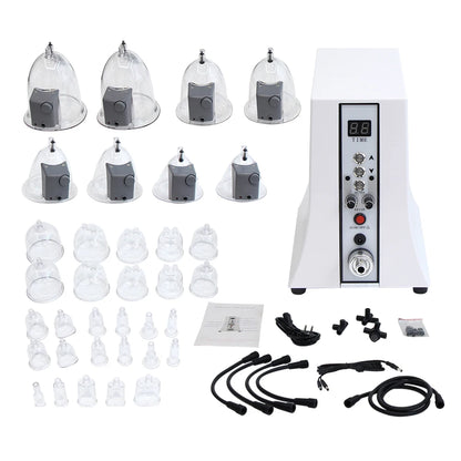 AOKO Vacuum Therapy Machine 35 Cups Butt Lifting Buttocks And Breast Enlargement Pumps Therapy Cupping Massager Salon Machine