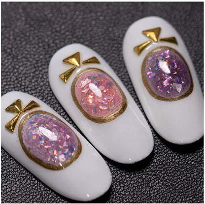 BOZLIN 5ml Sparkling Chameleon Mica Shell Gel Polish Colorful Sequins Manicure Semi Permanent Soak Off Nail Art Gel Varnish