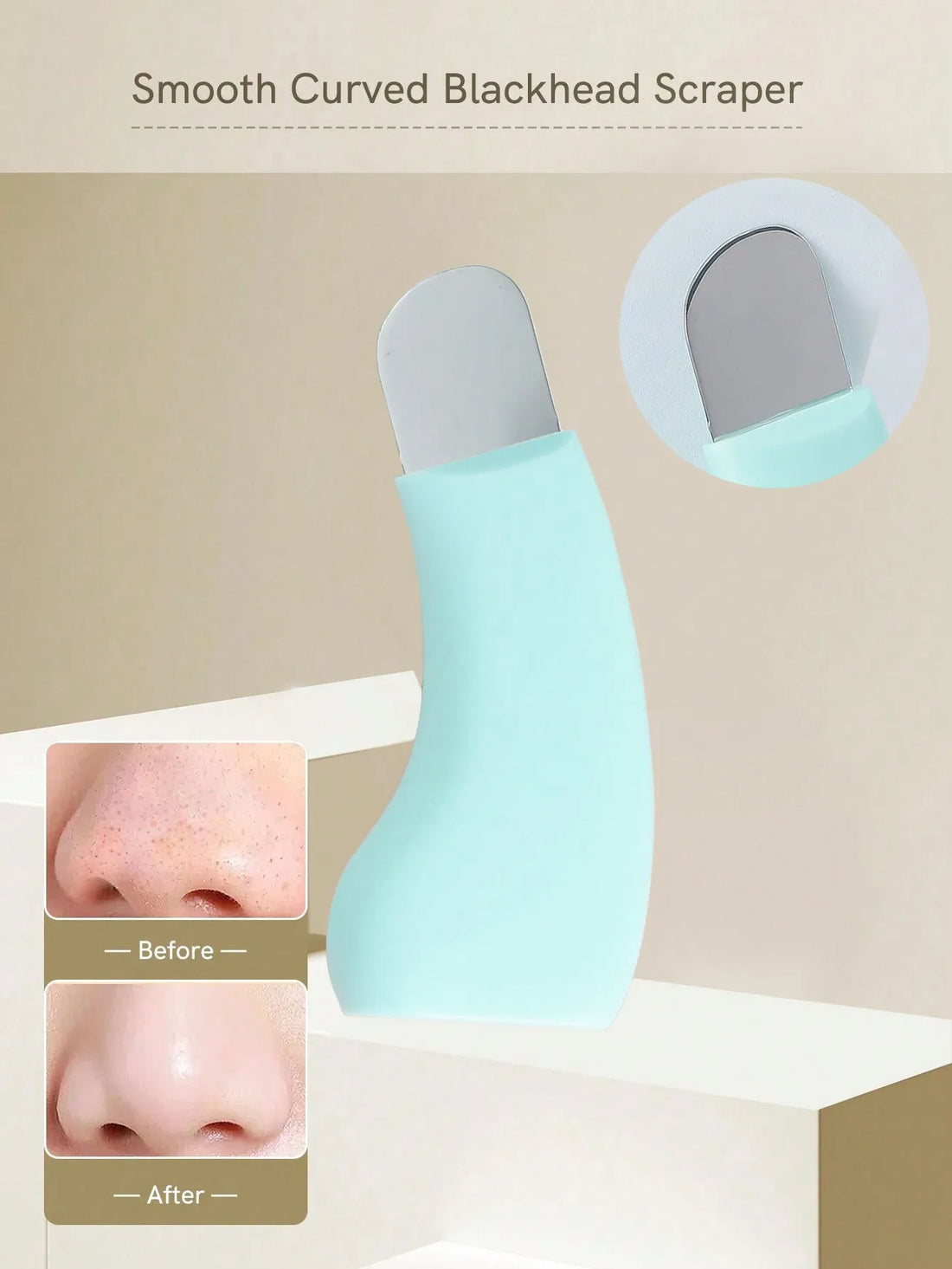 Deep cleansing master blackhead removal tool, compatible with mud cream and cleansing oil, pore cleaning facial beauty tool