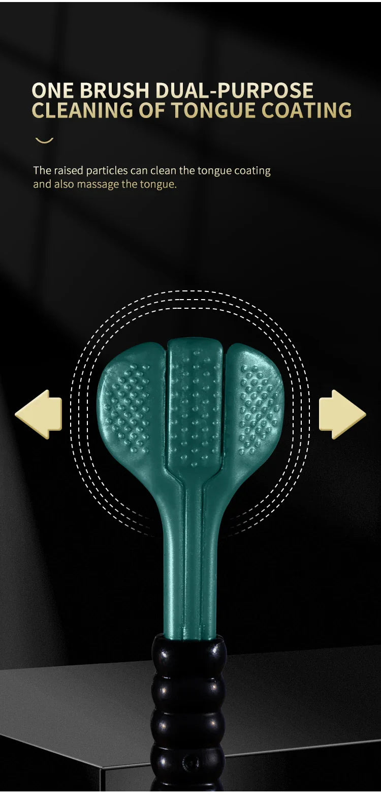 2/4/6pcs Adult Toothbrushes 3 Sided Soft Bristles Tongue Scraper Deep Cleaning Health Oral Care Family Couple Travel Tooth Brush