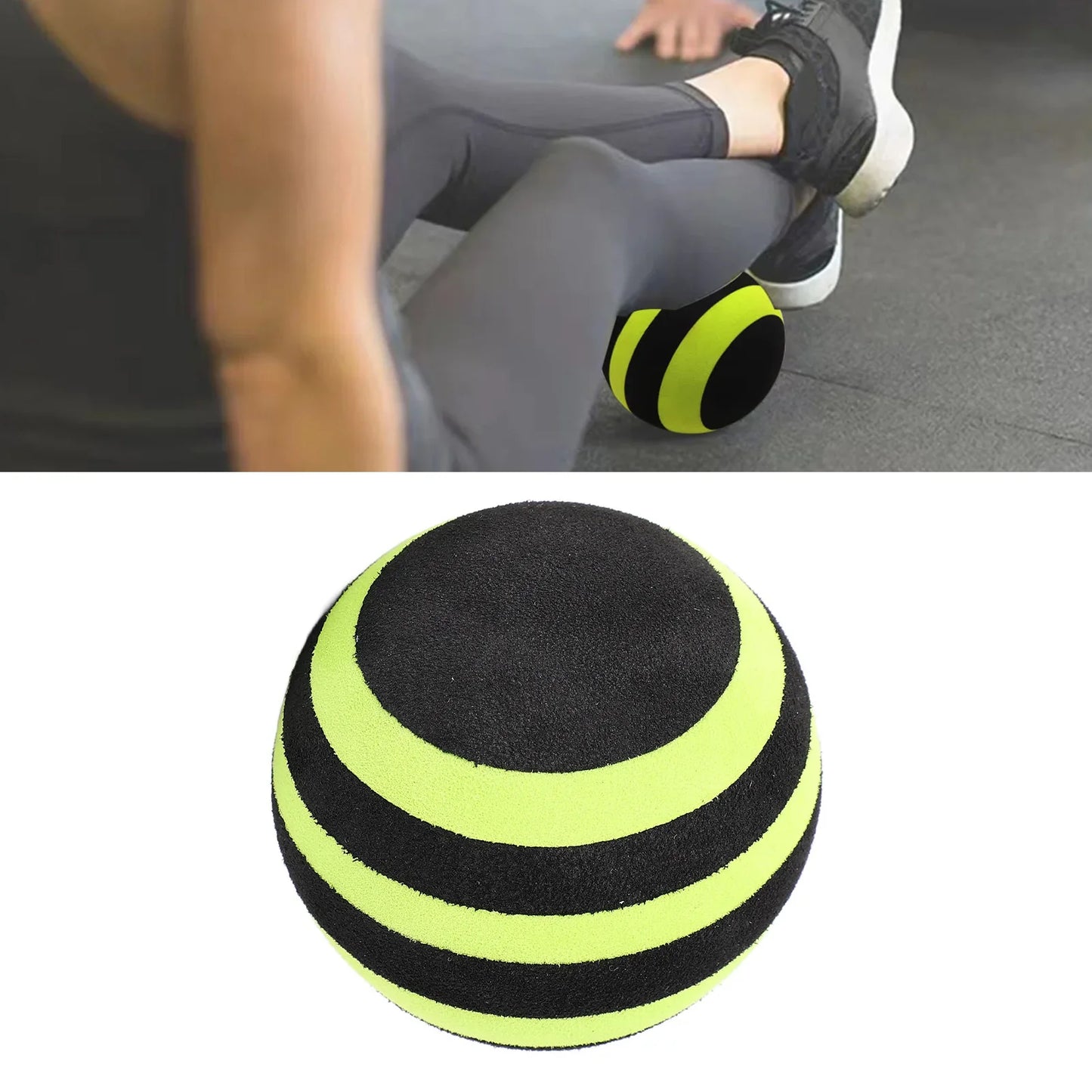 Fasciitis Massage Ball Yoga Exercise Portable High Density EVA Roller Massage Ball Tissue Massage for Back Shoulders Hips