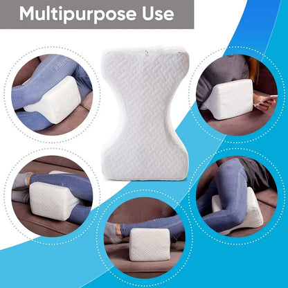 Memory Foam Knee Pillow Back Support Align Spine Pregnancy Body Pillows for Side Sleepers for Orthopedic Sciatica Back Leg Hip