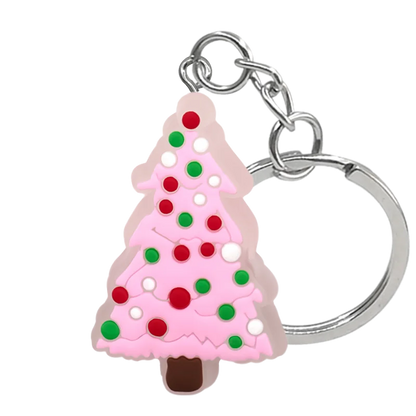 1PCS LED Keychains New Arrival Cute Unicorn Joystick Pig Flower Cat Cow Luminous Keyring Accessories for Car Women Men Key Gifts