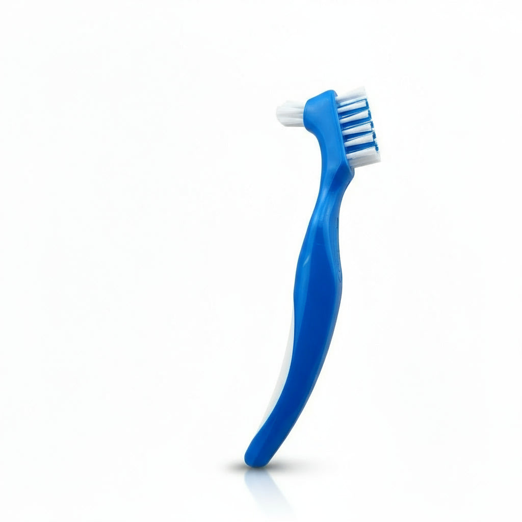 30pcs Denture Cleaning Brush Hard Dual Heads Gum Cleaner False Teeth Brush Oral Cleaning Tools