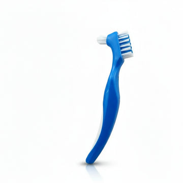 30pcs Denture Cleaning Brush Hard Dual Heads Gum Cleaner False Teeth Brush Oral Cleaning Tools