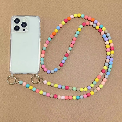 DIY Luxury Pearl Chain Crossbody Strap Shockproof Acrylic Lanyard Phone Case for iPhone 16 14 13 12 PRO 15 Pro Max X XS 7 8 Plus